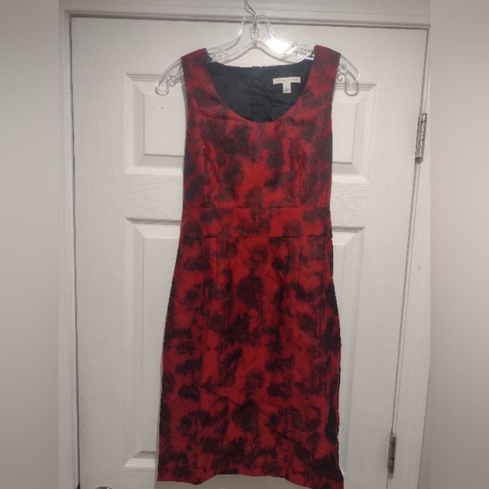 Red and black Banana Republic dress